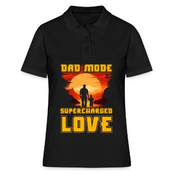 Mode papa Amour suralimenté - Polo Femme - noir - Devant - Ailine (174cm)