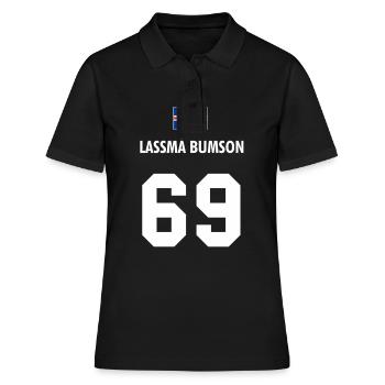 lass mal bumsen island Weltmeisterschaft F - Frauen Polo Shirt - Schwarz - Vorne - Ailine (174cm)