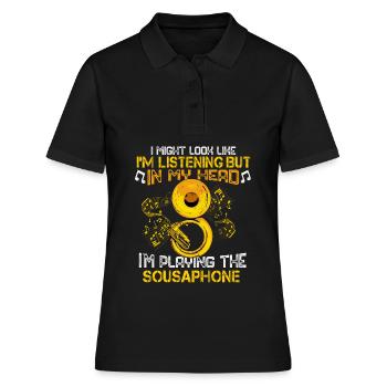 Sousaphon Geschenk Orchester Big Band Sousaphon - Frauen Polo Shirt - Schwarz - Vorne - Ailine (174cm)