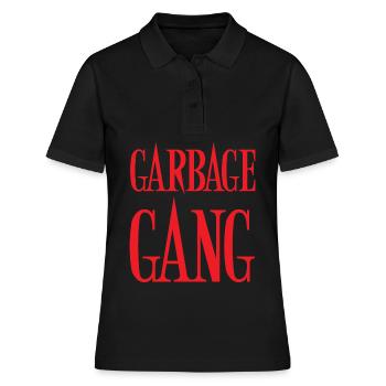 Müllwagen - Frauen Polo Shirt - Schwarz - Vorne - Ailine (174cm)