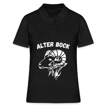 ALTER BOCK! - Frauen Polo Shirt - Schwarz - Vorne - Ailine (174cm)