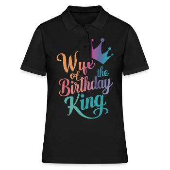 Frau Ehefrau Partnerin Familie Verheiratet - Frauen Polo Shirt - Schwarz - Vorne - Ailine (174cm)