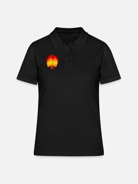 Cosmic Sky Lantern - Women's Polo Shirt - black