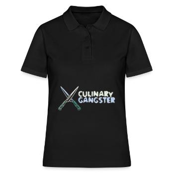 Gangster culinaire Cuisine - Polo Femme - noir - Devant - Ailine (174cm)