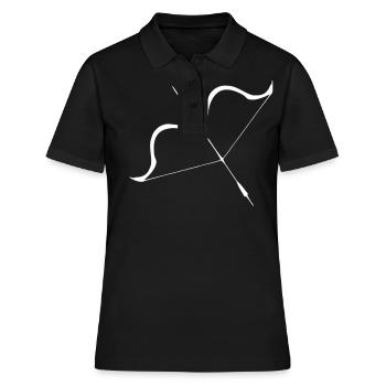 Flèche et conception de l’arc - Polo Femme - noir - Devant - Ailine (174cm)