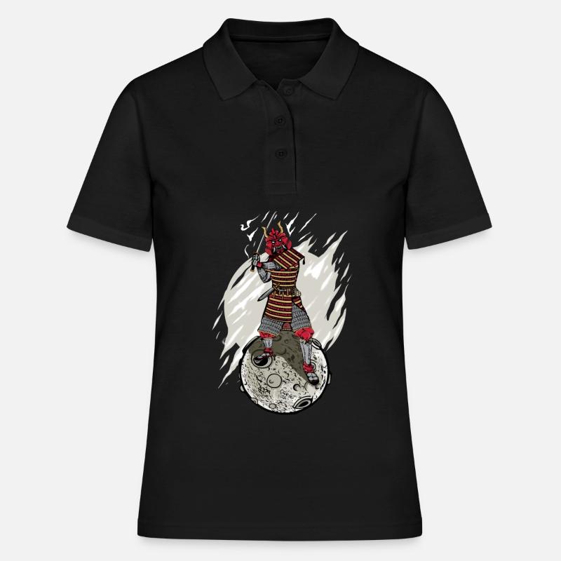 Samurai Fighter Gift Kids Samurai Warrior - Women's Polo Shirt - black