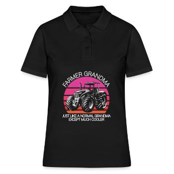 Farmer Grandma - Women's Polo Shirt - black - Front - Ailine (174cm)