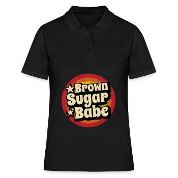 Sucre brun Babe - Polo Femme - noir - Devant - Ailine (174cm)