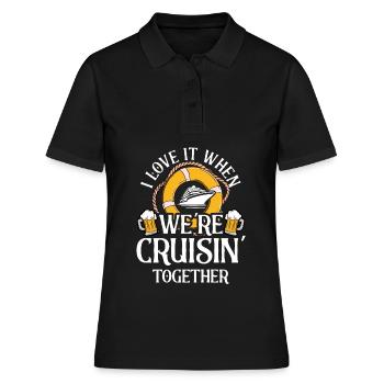 Croisière Croisière Vacances Croisière Couple - Polo Femme - noir - Devant - Ailine (174cm)