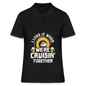 Croisière Croisière Vacances Couple Croisière - Polo Femme - noir - Devant - Ailine (174cm)
