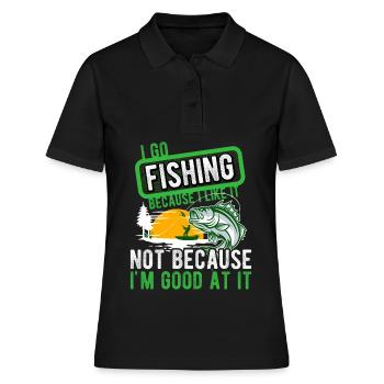 Angler Hobby Angler Fischer - Polo Femme - noir - Devant - Ailine (174cm)