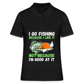 Angler Hobby Angler Fischer - Polo Femme - noir - Devant - Ailine (174cm)