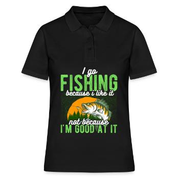Angler Hobby Angler Fischer - Polo Femme - noir - Devant - Ailine (174cm)