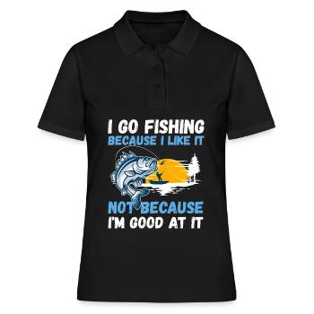 Angler Hobby Angler Fischer - Polo Femme - noir - Devant - Ailine (174cm)