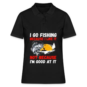 Angler Hobby Angler Fischer - Polo Femme - noir - Devant - Ailine (174cm)