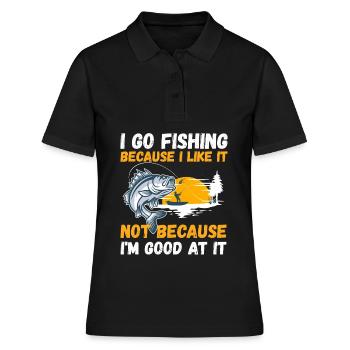 Angler Hobby Angler Fischer - Polo Femme - noir - Devant - Ailine (174cm)