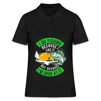 Angler Hobby Angler Fischer - Polo Femme - noir - Devant - Ailine (174cm)