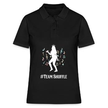 Équipe Shuffle Dance Dance Disco Techno Gift - Polo Femme - noir - Devant - Ailine (174cm)