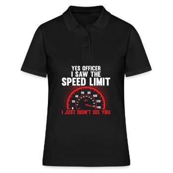 Tuner Tuner Course automobile voiture de course voiture de sport drag - Polo Femme - noir - Devant - Ailine (174cm)