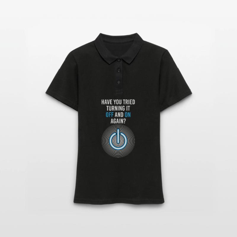 Programmer Coder Computer Scientist Nerd Geek Support Women's Polo Shirt