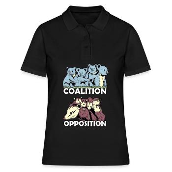 Coalition Koala opossum animaux de l'opposition zoo - Polo Femme - noir - Devant - Ailine (174cm)