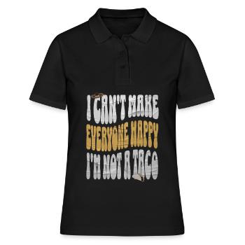 Taco - Frauen Polo Shirt - Schwarz - Vorne - Ailine (174cm)