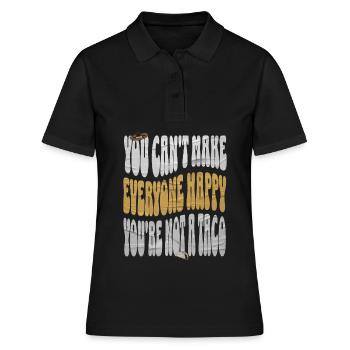 Taco - Frauen Polo Shirt - Schwarz - Vorne - Ailine (174cm)