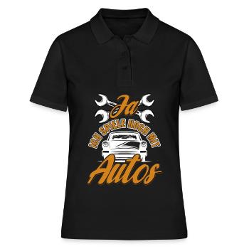 Mécanicien automobile Mécatronicien automobile Mécanicien - Polo Femme - noir - Devant - Ailine (174cm)