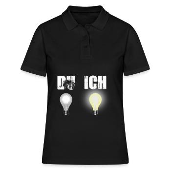 Ampoule Intelligente Moi Tu - Polo Femme - noir - Devant - Ailine (174cm)
