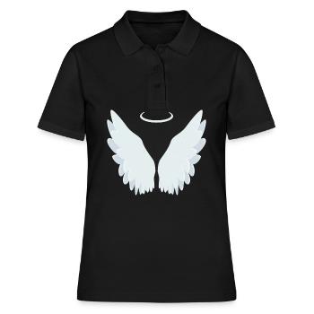 Ailes d'ange - Polo Femme - noir - Devant - Ailine (174cm)