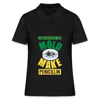 Professeur de biologie Biologiste Microbiologie Biologiste - Polo Femme - noir - Devant - Ailine (174cm)