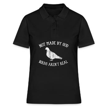 Les oiseaux ne sont pas réels - Polo Femme - noir - Devant - Ailine (174cm)