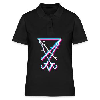 Sigil of Lucifer Esthétique Goth Satanist Gift - Polo Femme - noir - Devant - Ailine (174cm)