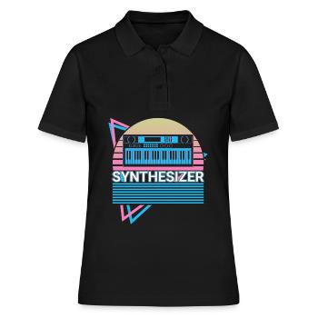 Synthétiseur Retro Gift - Polo Femme - noir - Devant - Ailine (174cm)