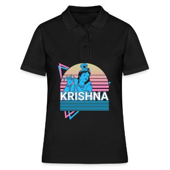 Krishna Dieu hindou Ancienne mythologie hindoue Geschen - Polo Femme - noir - Devant - Ailine (174cm)
