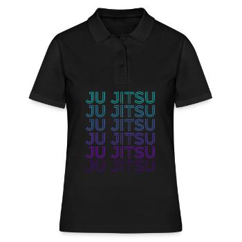 Ju Jitsu BJJ Rétro - Polo Femme - noir - Devant - Ailine (174cm)