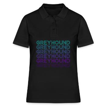Greyhound Rétro - Polo Femme - noir - Devant - Ailine (174cm)