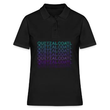 Quetzalcoatl Ancienne Divinité Aztèques Maya Retro - Polo Femme - noir - Devant - Ailine (174cm)