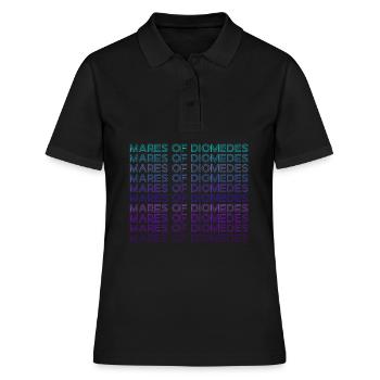 Stuten des Diomedes Griechische Mythologie Retro - Frauen Polo Shirt - Schwarz - Vorne - Ailine (174cm)