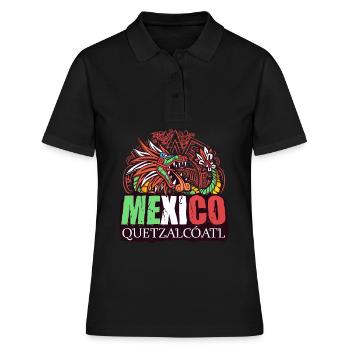 Quetzalcoatl Aztec Serpent Maya Inca Tolteke - Polo Femme - noir - Devant - Ailine (174cm)