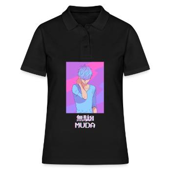 Emo Anime Young Vaporwave Esthétique Muda Geschen - Polo Femme - noir - Devant - Ailine (174cm)