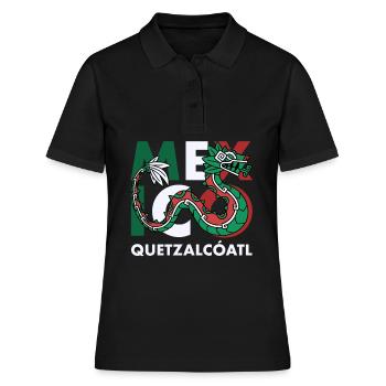 Quetzalcoatl Aztecs Maya Inca Toltec Cadeau - Polo Femme - noir - Devant - Ailine (174cm)