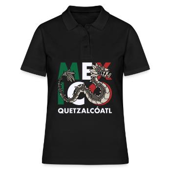 Quetzalcoatl Aztecs Maya Inca Toltec Cadeau - Polo Femme - noir - Devant - Ailine (174cm)