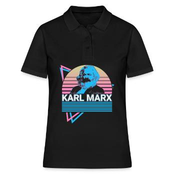 Karl Marx Marxisme Communisme Communiste So - Polo Femme - noir - Devant - Ailine (174cm)