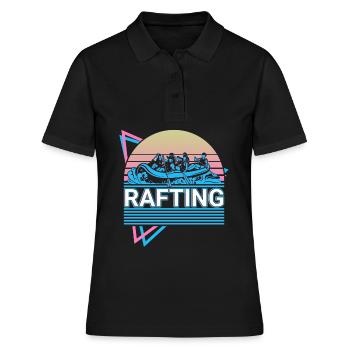 Rafting Rafting Rafting Rétro Cadeau - Polo Femme - noir - Devant - Ailine (174cm)