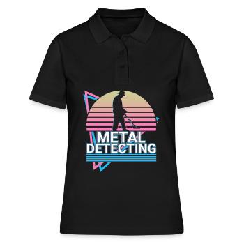Détection de métaux Détecteur de métaux Détecteurs de métaux Ge - Polo Femme - noir - Devant - Ailine (174cm)