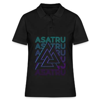 Asatru Mythologie nordique Paganisme nordique H - Polo Femme - noir - Devant - Ailine (174cm)