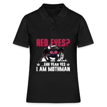 Cryptides de l’homme Moth - Polo Femme - noir - Devant - Ailine (174cm)