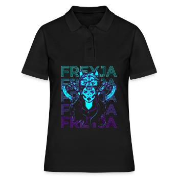 Freyja Freya Déesse nordique Déesse nordique - Polo Femme - noir - Devant - Ailine (174cm)