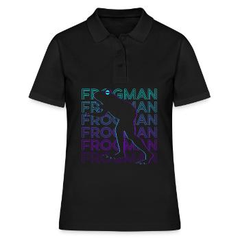 Loveland Froschmann Kryptide Kryptozoologie - Frauen Polo Shirt - Schwarz - Vorne - Ailine (174cm)